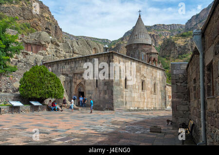 4. Jahrhundert Geghard-Kloster, UNESCO-Weltkulturerbe, Kotayk Provinz, Eriwan, Armenien, Kaukasus, Asien Stockfoto