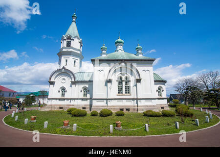 Russisch-orthodoxe Kirche in Hakodate, Motomachi Bezirk, Hakodate, Hokkaido, Japan, Asien Stockfoto