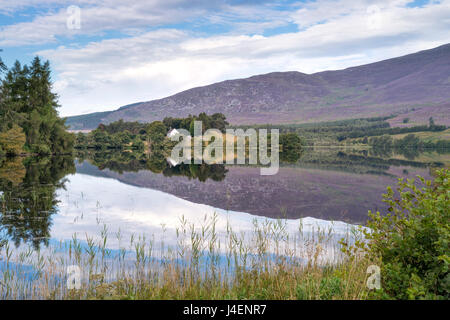 Loch Alvie, Strathspey und Badenoch, Cairngorms, Highland, Schottland, Vereinigtes Königreich, Europa Stockfoto