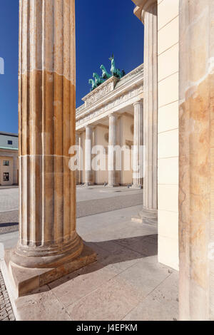 Brandenburger Tor (Brandenburger Tor), Pariser Platz Platz, Berlin Mitte, Berlin, Deutschland, Europa Stockfoto