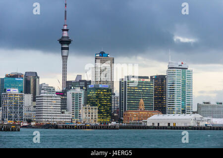 Die Skyline von Auckland, Nordinsel, Neuseeland, Pazifik