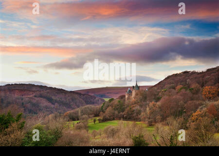 Castle Coch (Castell Coch) (rotes Schloss), Tongwynlais, Cardiff, Wales, Vereinigtes Königreich, Europa Stockfoto