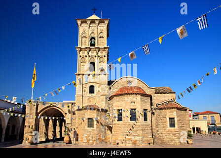 Die Kirche des Heiligen Lazarus ("Agios Lazaros") im alten Teil der Stadt Larnaka, Zypern Stockfoto