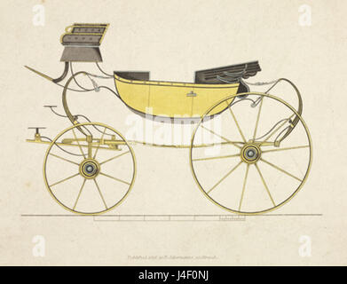 Hohen Barsch gesellig Kalesche Beförderung 1816 Stockfoto