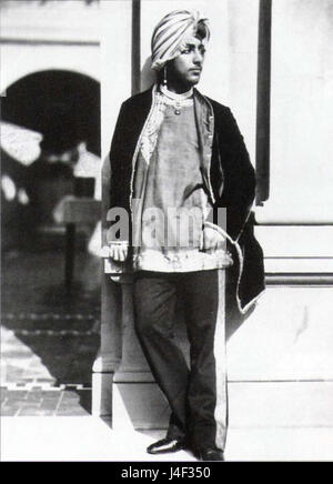 Duleep Singh auf der unteren Terrasse von Osbourne 1854 Stockfoto