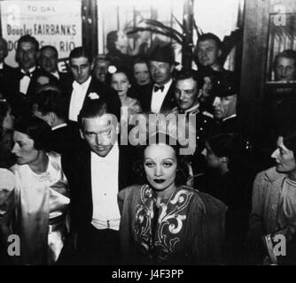 Douglas Fairbanks Jr.  Marlene Dietrich 1936 Stockfoto