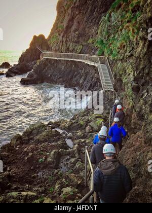 Gobbins, Nordirland Stockfoto