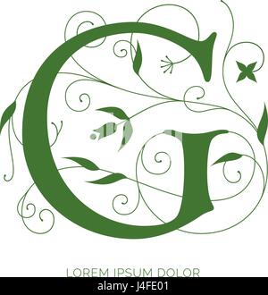 Florales S-Logo Stock Vektor