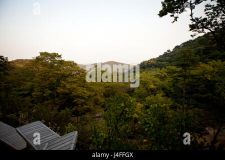 Innerhalb und außerhalb der Tempel in Kimpo, Südkorea Stockfoto