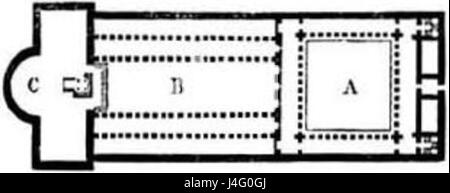 San Paolo Fuori le Mura Rom plan Stockfoto