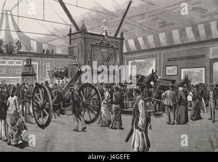 Salle Militaire De La Abschnitt Espagnole, Dans le Palais du Champ de Mars Stockfoto