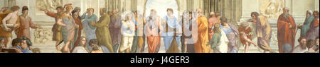 Schule von Athen beschnitten Stockfoto