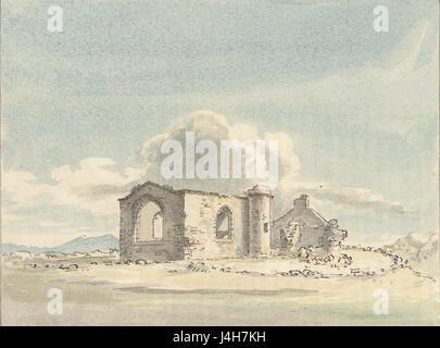 Ruinen von Llanddwyn, Anglesey Stockfoto