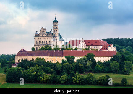 Abtei der Heiligen Ulrich und Afra, Neresheim, Baden-Württemberg, Deutschland. Stockfoto