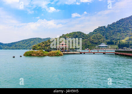 Landschaft mit Sonne-Mond-See in Nantou, Taiwan Stockfoto