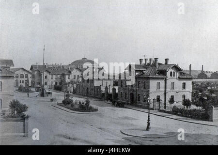 Staedtischer Vieh Schlachthof Leipzig um 1912 Stockfoto