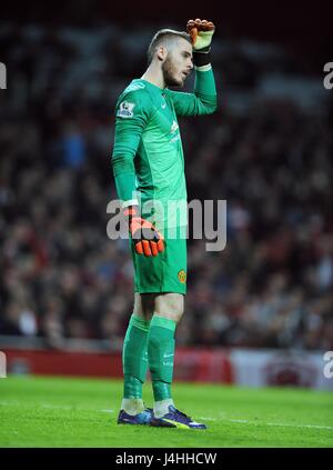MANCHESTER UNITED Torwart D ARSENAL V MANCHESTER UNITED EMIRATES Stadion LONDON ENGLAND 22. November 2014 Stockfoto
