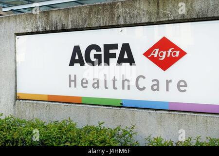 Deutschland: Büro von Agfa HealthCare in München. Foto vom 07. April 2017. | weltweite Nutzung Stockfoto