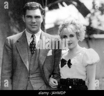 Max Schmeling, deutscher Boxer, mit seinem slowakischen Frau Schauspielerin Anny Ondra in 1933.  | weltweite Nutzung Stockfoto