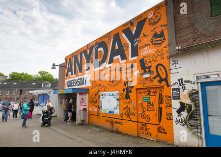 Wandgemälde von Stephen Espo Befugnisse auf die Molsparking in Breda, Niederlande Stockfoto