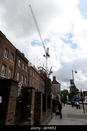 Das neue Stadion in der Nähe von White Hart Lane, London das Baugewerbe. PRESSEVERBAND Foto. Bild Datum Freitag, 12. Mai 2017. Bildnachweis sollte lauten: Simon Cooper/PA Wire Stockfoto