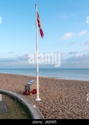 Kanadisches Kriegerdenkmal, Worthing, Worthing, West Sussex, UK. Stockfoto