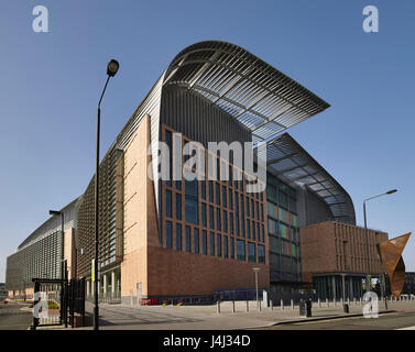 Francis Crick Institut, westlich von St. Pancras International Station in London. Von den Architekten HOK mit PLP Architektur eröffnet 2016 Stockfoto