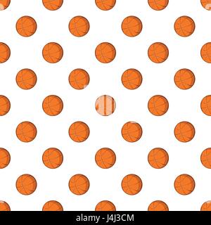 Basketball-Ball-Muster, Cartoon-Stil Stock Vektor