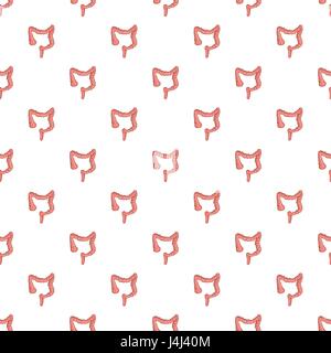 Darm-Muster, Cartoon-Stil Stock Vektor