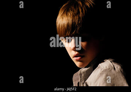 Justin Bieber führt auf KIIS FM Wango Tango 2010 im Staples Center am 15. Mai 2010 in Los Angeles, Kalifornien. Stockfoto