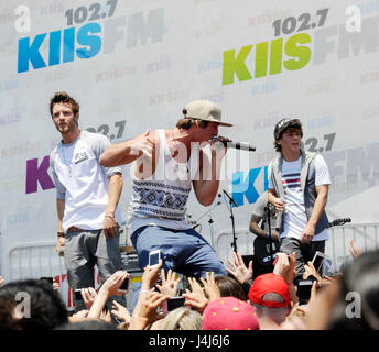 Emblem 3 führt auf 102.7 KIIS FM Wango Tango Dorf Bühne im Home Depot Center am 11. Mai 2013 in Carson, Kalifornien. Stockfoto