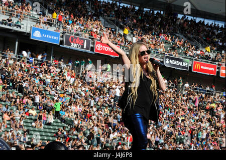 Avril Lavigne führt auf 102.7 KIIS FM Wango Tango im Home Depot Center am 11. Mai 2013 in Carson, Kalifornien. Stockfoto