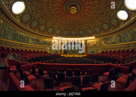 Stock Foto - Interieur der rumänischen Athenaeum (Ateneul Român) Concert Hall in Bukarest, Rumänien Stockfoto