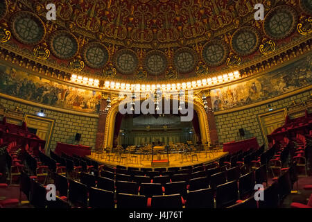 Stock Foto - Interieur der rumänischen Athenaeum (Ateneul Român) Concert Hall in Bukarest, Rumänien Stockfoto