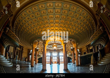 Stock Foto - Interieur der rumänischen Athenaeum (Ateneul Român) Concert Hall in Bukarest, Rumänien Stockfoto