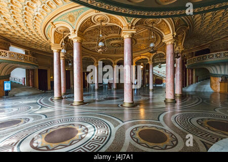 Stock Foto - Interieur der rumänischen Athenaeum (Ateneul Român) Concert Hall in Bukarest, Rumänien Stockfoto