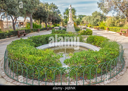 Die Mall-Gärten, Valletta, Malta Stockfoto