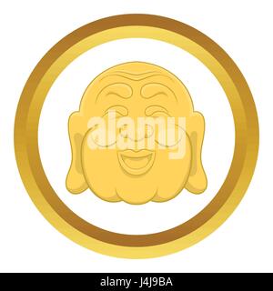 Budha Kopf Vektor icon Stock Vektor