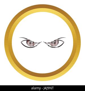 Zwei Augen beobachten Vektor icon Stock Vektor