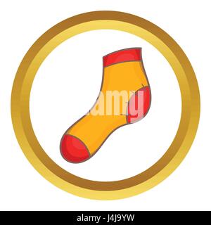 Christmas Sock Vektor icon Stock Vektor