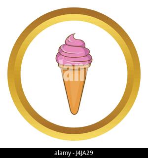 Italienisches Gelato Eis Vektor icon Stock Vektor