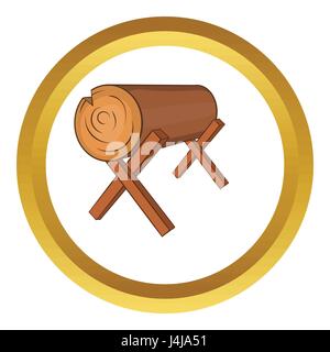 Log stehen Vektor icon Stock Vektor