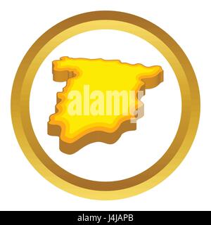 Karte von Spanien Vektor icon Stock Vektor