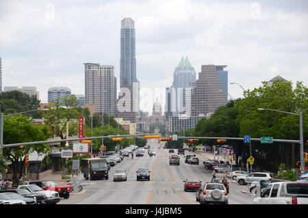 Ansicht von Austin South Congress Avenue Stockfoto