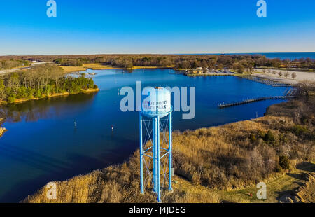 Sandy Point Wasserturm Stockfoto