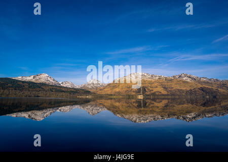 Sloy Hydro-Electric Power Staion direkten über Loch Lomond von Inversnaid Stockfoto