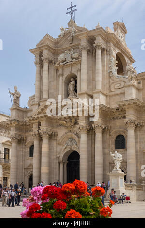 Italien, Sizilien, Syrakus, Kathedrale Stockfoto