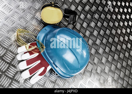 Industrial work wear, still life. Stockfoto