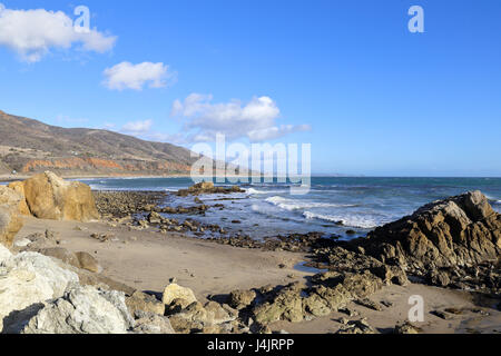 Sonnigen Nachmittag bei Leo carillo State Beach, Malibu Kalifornien Stockfoto