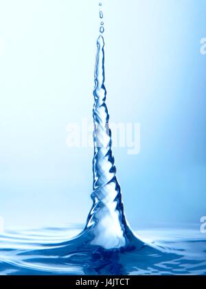 Wasserwirbel, Studio gedreht. Stockfoto